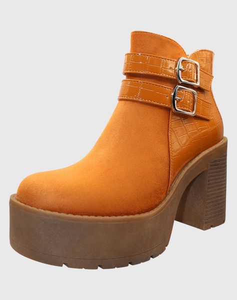 Botin shunky tachas Camel-0