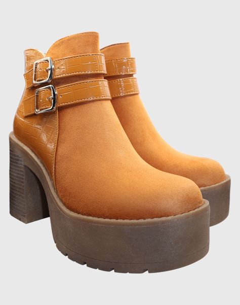 Botin shunky tachas Camel-1