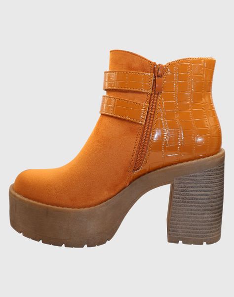 Botin shunky tachas Camel-3