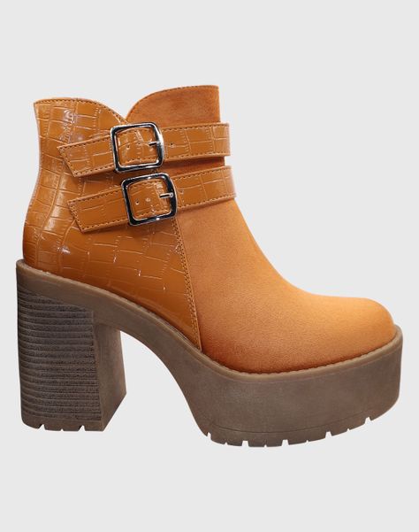 Botin shunky tachas Camel-4