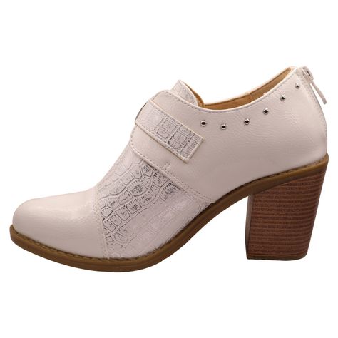 Botin correa hebilla Blanco-2