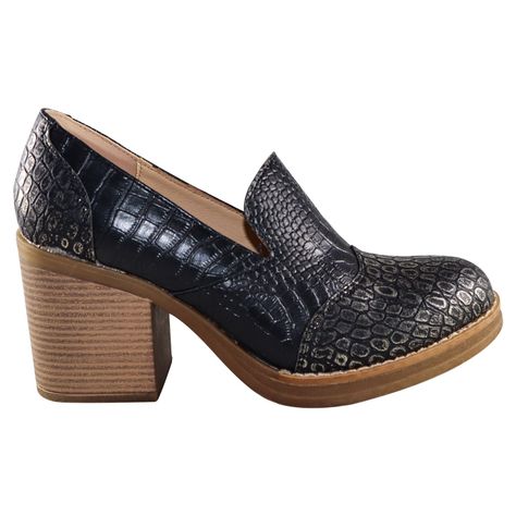 Botin alto Croco scales Negro-2