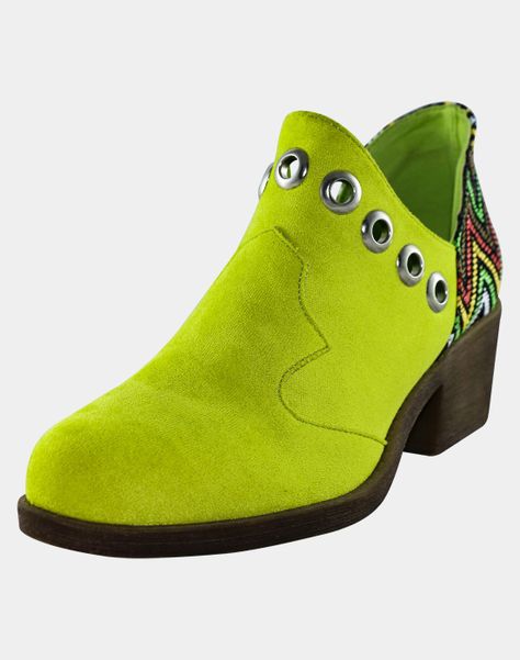 Botin ojetillos origen Verde Danicolle-0