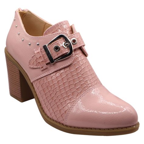 Botin correa hebilla Rosado-0