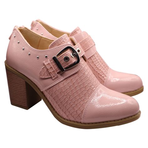 Botin correa hebilla Rosado-1