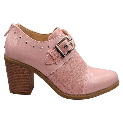 Botin correa hebilla Rosado-3