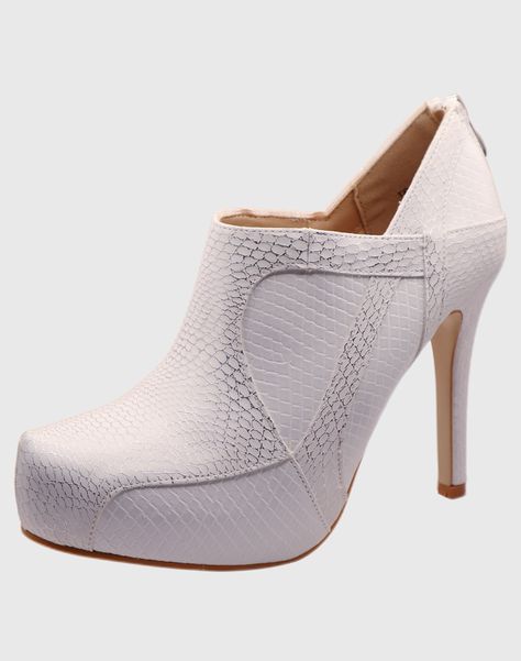 Botin taco aguja Blanco-0