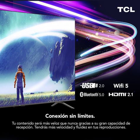 LED 85" TCL 85P735 4K HDR Smart TV Google TV-9