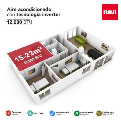 Aire acondicionado Split Muro Inverter 12000 BTU/hr-3