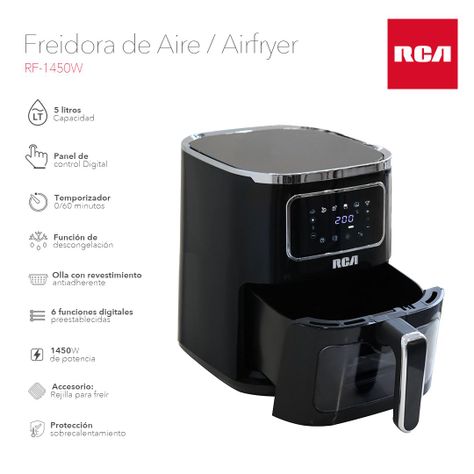 Freidora de Aire Digital RCA RF-1450W 5L-1