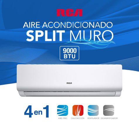 Aire Acondicionado Split Muro Frío/Calor 9000 BTU-1