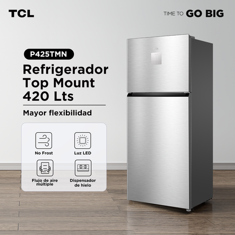 Refrigerador Top Mount TCL 420L P425TM-3