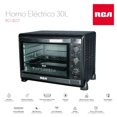 Horno Eléctrico 30 litros RCA RO-30ST-6