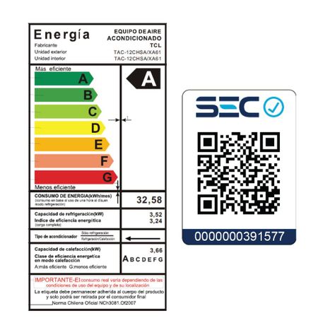 Aire Acondicionado Frio/Calor Split 12000 BTU/hr-6