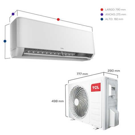 Aire acondicionado Split Inverter Frío/Calor 9000 BTU WIFI-6