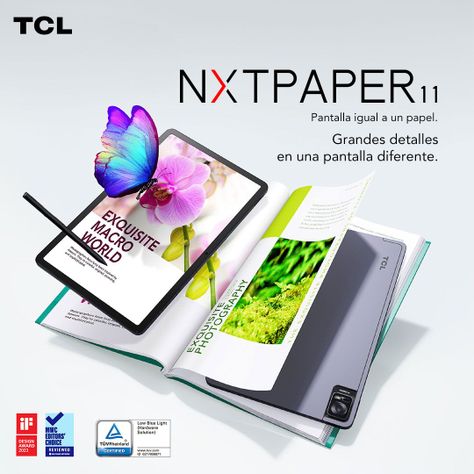 Tablet TCL NXTPAPER 11 128GB + Lápiz + Flip Case-2