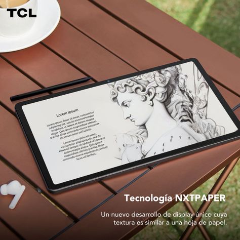 Tablet TCL NXTPAPER 11 128GB + Lápiz + Flip Case-4