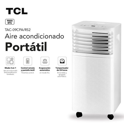 Aire Acondicionado Portátil Frío 9000 BTU-1