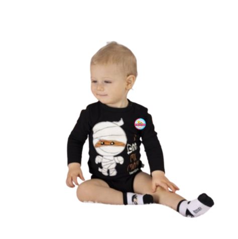 DISFRAZ  BODY HALLOWEN BEBE BAMBINO (BRILLA EN LA OSCURIDAD)-0
