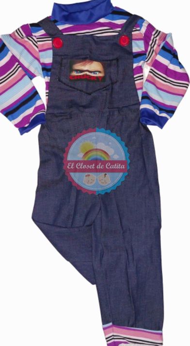 DISFRAZ CHUCKY NIÑO INFANTIL MUÑECO DIABOLICO -1