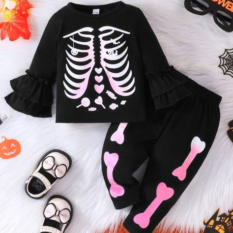 DISFRAZ BEBE HALLOWEN ESQUELETO NIÑA-2