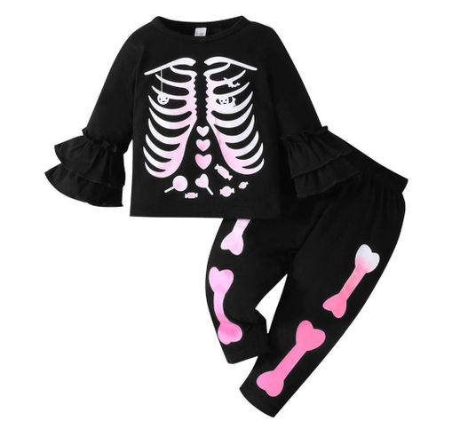 DISFRAZ BEBE HALLOWEN ESQUELETO NIÑA-0