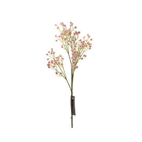 Flores rosadas artificiales, rama decorativa de 67 cm-0