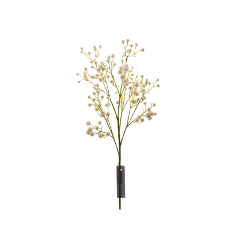Flores blancas artificiales, rama decorativa de 67 cm-1