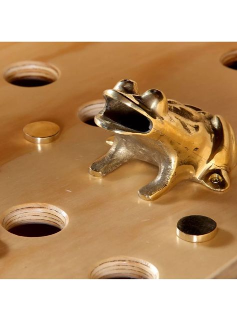 JUEGO DE RANA BRONCE + TEJOS BRONCE-2