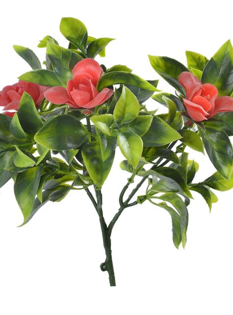 Gardenia roja, rama decorativa de 30 cm con protección UV-0