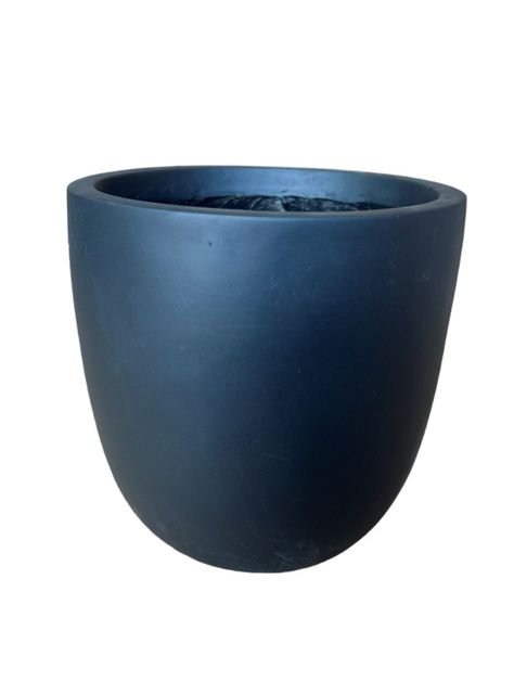 Macetero ovalado XS color negro Vadell Home-0