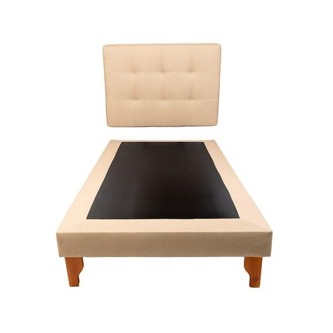 CAMA DE PLAZA LINO BEIGE-0