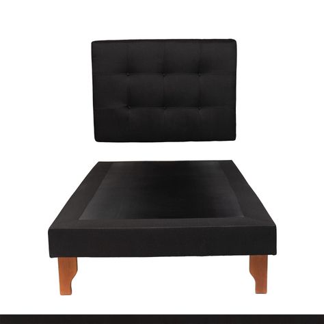 CAMA PLAZA Y MEDIA LINO NEGRO-0