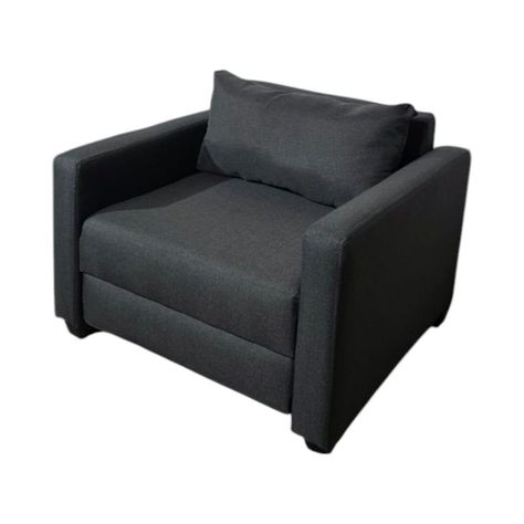 SOFA CAMA MULTIFUNCIONAL DE UN CUERPO LINO GRIS OSCURO-1