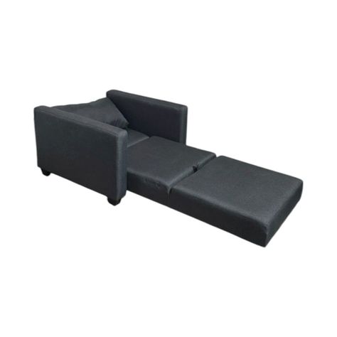 SOFA CAMA MULTIFUNCIONAL DE UN CUERPO LINO GRIS OSCURO-3