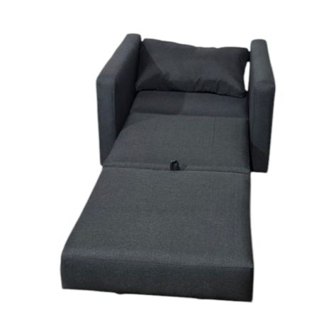 SOFA CAMA MULTIFUNCIONAL DE UN CUERPO LINO GRIS OSCURO-4