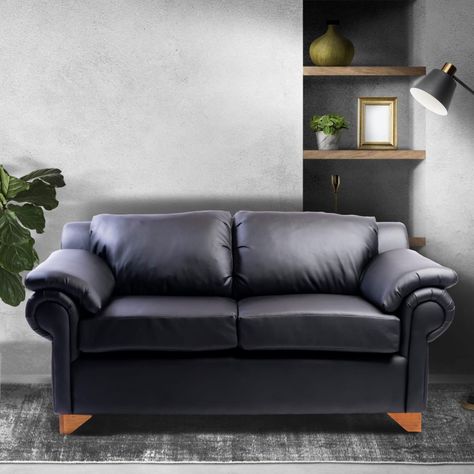 SOFA GRECIA EN ECOCUERO NEGRO-2