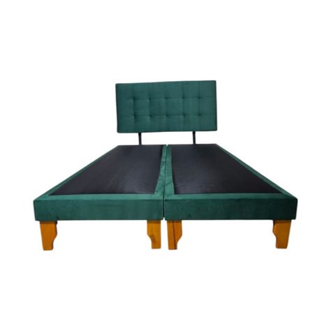 CAMA DOS PLAZAS FELPA VERDE-3