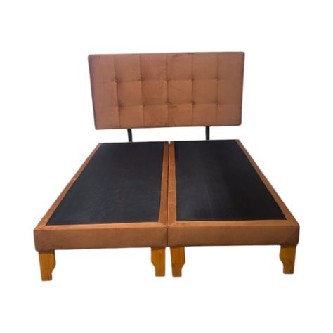 CAMA DOS PLAZAS FELPA CAMEL-0
