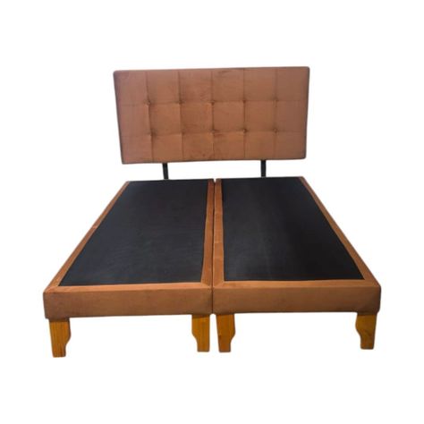 CAMA DOS PLAZAS FELPA CAMEL-2