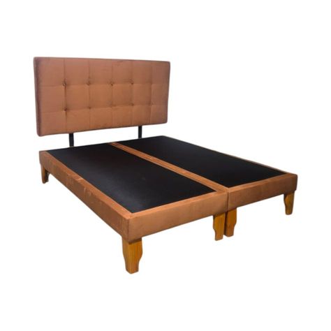 CAMA DOS PLAZAS FELPA CAMEL-3