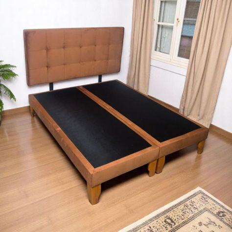 CAMA DOS PLAZAS FELPA CAMEL-4