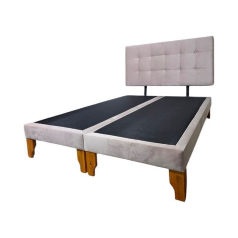 CAMA DOS PLAZAS FELPA PALO ROSA -1