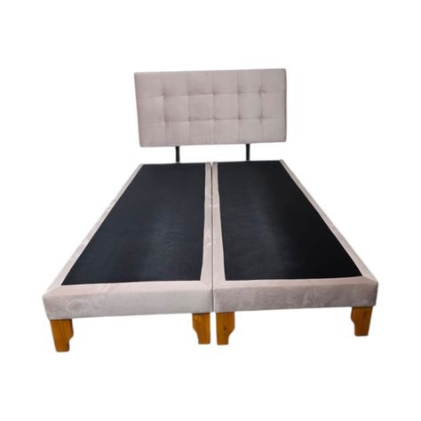 CAMA DOS PLAZAS FELPA PALO ROSA -2