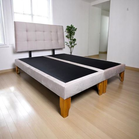 CAMA DOS PLAZAS FELPA PALO ROSA -4