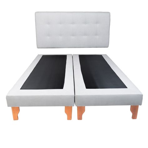 CAMA DOS PLAZAS EN LINO-0