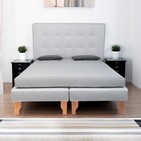 CAMA DOS PLAZAS EN LINO-2