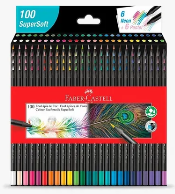 Set 100 lapices de colores Ecolapices -0