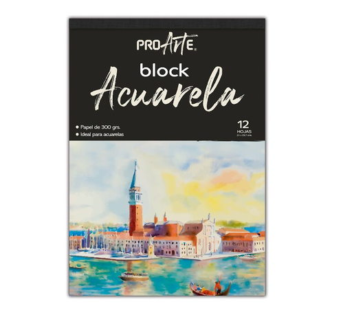 Super Pack Acuarela, 12 Tubos, 5 Pinceles y 1 Block de 12 Hojas-2