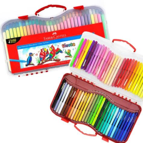 Marcadores Fiesta 60 Colores Faber Castell-0
